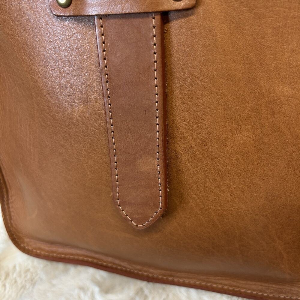 Balibetov Genuine Argentine Brown Leather Handcrafted Strap Crossbody Matera Bag - Picture 11 of 15
